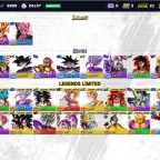 Dragon Ball Legends Accounts | 54110 Chrono Crystals | 11 UL | 3 LR | 25 LL