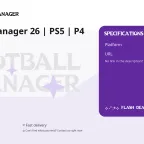 Football Manager 26 | PS5 | P4 Account
