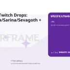 Warframe Twitch Drops: Stinax/Gara/Sarina/Sevagoth + Items
