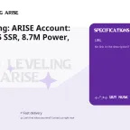 Solo Leveling: ARISE Account: SLA326, 255 SSR, 8.7M Power, Tier 121