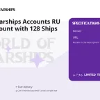 World of Warships Accounts RU Region Account with 128 Ships