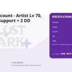 Lost Ark Account - Artist Lv 70, 1770 GS, 3 Support + 2 DD