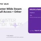 Monster Hunter Wilds Steam Account - Full Access + Other Games
