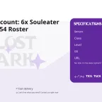 Lost Ark Account: 6x Souleater 1730+ GS, 254 Roster