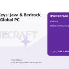 Minecraft Keys: Java & Bedrock Digital Key Global