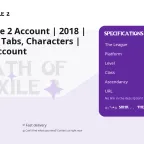 Path of Exile 2 Account | 2018 | Many MTX, Tabs, Characters | Personal Account