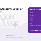 Aion Classic Account: Level 67 Spiritmaster