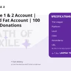 Path of Exile 1 & 2 Account | Steam | Old Fat Account | 100 Lvl | Many Donations