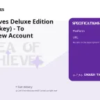 Sea of Thieves Deluxe Edition Steam (Turkey) - To Account/New Account