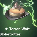 TF2 Item - Unusual Globetrotter Hat - Terror-Watt Effect - Rare