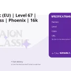 Aion Classic (EU) | Level 67 | Gunner Class | Phoenix | 16k Combat