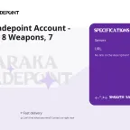 Naraka: Bladepoint Account - SEA Server, 8 Weapons, 7 Outfits