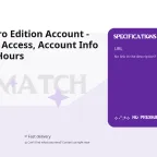 Rematch Pro Edition Account - Steam, Full Access, Account Info Change, 0 Hours