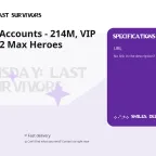 Doomsday Account - 214M, VIP 12, HQ25, 12 Max Heroes