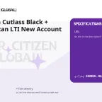 Star Citizen Cutlass Black + Avenger Titan LTI New Account