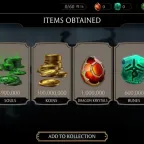Mortal Kombat Mobile Account - 1M Dragon Krystals, 1.5M Souls, 300M Koins (iOS)