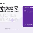 Watcher of Realms Account: 8.1M Power, 10 Lords, Sun Wukong A5, Iovar A4, Dracula A3 (Server 60xxx)
