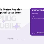 PUBG Mobile Metro Royale - Thunderclap Judicator Item