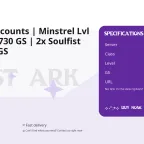 Lost Ark Accounts | Minstrel Lvl 70 | Bard 1730 GS | 2x Soulfist 1700/1710 GS