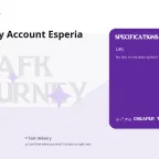 AFK Journey Account Esperia Monthly