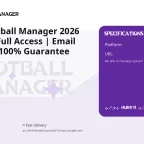 Steam Football Manager 2026 Account | Full Access | Email Included | 100 Guarantee