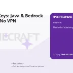 Minecraft Keys: Java & Bedrock Key Russia