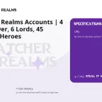 Watcher of Realms Accounts | 4 Million Power, 6 Lords, 45 Legendary Heroes
