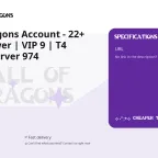 Call of Dragons Account - 22+ Million Power | VIP 9 | T4 Troops | Server 974