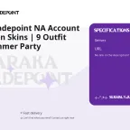 Naraka: Bladepoint NA Account | 10 Weapon Skins | 9 Outfit Skins | Summer Party
