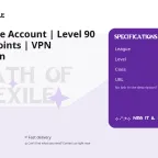 Path of Exile Account | Level 90 | All Skill Points | VPN Registration