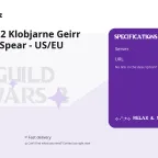 Guild Wars 2 Klobjarne Geirr Legendary Spear - US/EU Servers