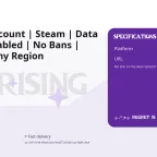 V Rising Account | Steam | Data Change Enabled | No Bans