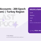Last Epoch Accounts - 200 Epoch Points (Steam)
