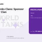 World of Tanks Clans: Sponsor Spot in TOP Clan
