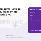 Warframe Account: Rank 28, 1000+ Hours, Many Prime Frames & Mods | PC