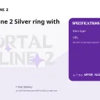 Mortal Online 2 Silver ring with a topaz 9
