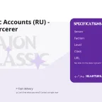 Aion Classic Accounts (RU) - Level 65 Sorcerer