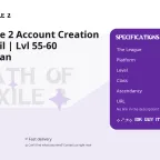 Path of Exile 2 Account Creation | Your Email | Lvl 55-60 Warrior/Titan