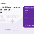 Black Desert Mobile Accounts - Asia Valencia - 87K CP - Grandmaster