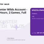 Monster Hunter Wilds Account - Steam, 7.8 Hours, 2 Games, Full Access