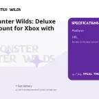 Monster Hunter Wilds: Deluxe Edition account for Xbox with full access.