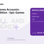 Skull and Bones Accounts - Standard Edition - Epic Games Purchase