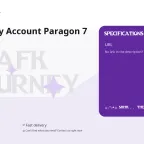 AFK Journey Account Paragon 7 VIP 5