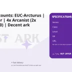 Lost Ark Accounts: EUC-Arcturus | 1740 Breaker | 4x Arcanist (2x 1710, 2x 1730) | Decent ark