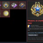 CS1809 // CS2 | PRIME 8 MEDALS (3 PURPLE + BLUE + GREEN) 3111 HOURS