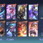 MM332|Lv117|518Skin|MEGACOLLECTORIII|2LEGEND|3KOF|4ASPIRANTS|2ALLSTAR|JJK Gojo|2SANRIO|11.11(Hayabusa Gusion)|NEXUS SEA