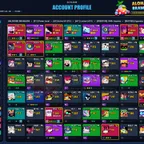 79 SKINS | 25.230 TROPHIES | 70 BRAWLERS | 4 HYPERCHARGED | 8 MAXED BRAWLERS | 10 PRESTIGE | 14 BUFFIES