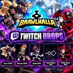 Brawlhalla | Twitch Drops | 5 Rewards | Bitten Diana Skin + CCV2 Items