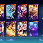 [IOS/ANDROID] CEL LVL 98 | 132 HEROES | 523 SKINS | MEGA 5 | 3 LEGEND - 8 RARE COLLECTOR ALPHA KIMMY RUBY ARLOTT - ROGER