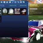 Rocket League TW Dominus Gold Fennec Dueling Dragons Ying Yang Zomba 1000 Credits Rare Items XBOX X, S, ONE
